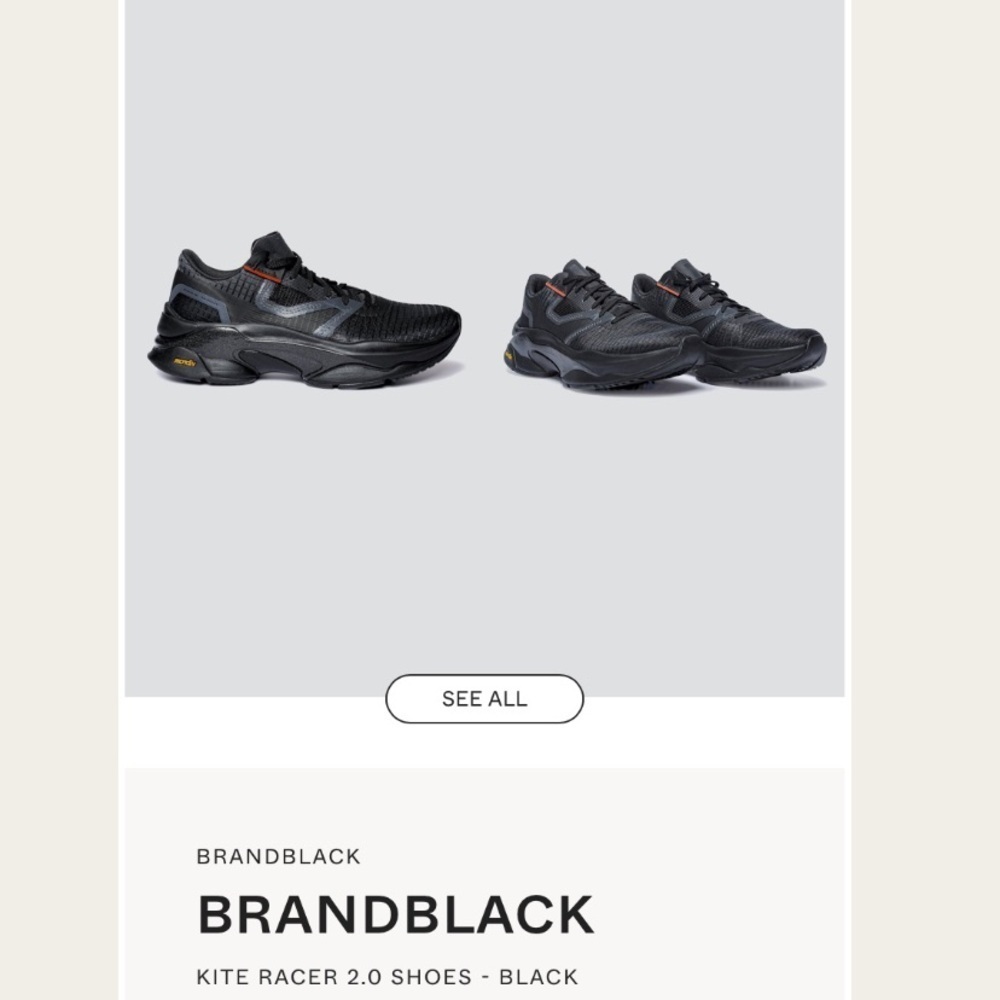 New Brandblack Kite Racer 2.0 Sneakers Women’s Size 9.5 Vibram Soles - Picture 14 of 15